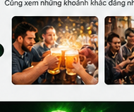 Anh em nâng ly trong buổi gặp mặt